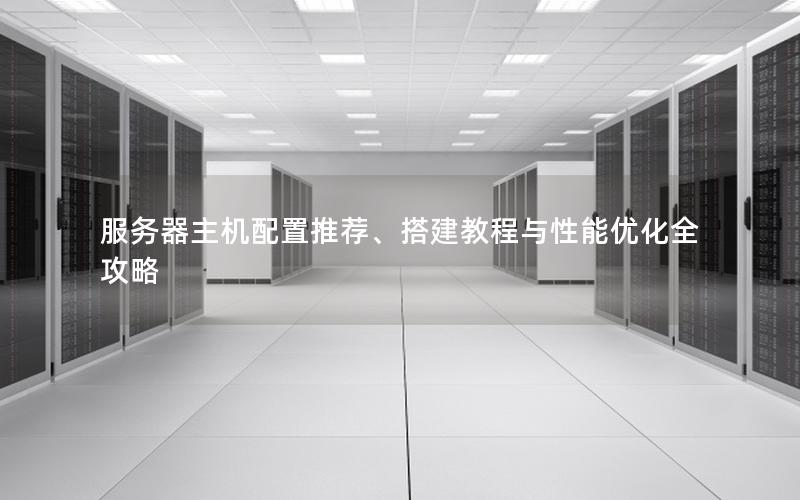 服务器主机配置推荐、搭建教程与性能优化全攻略