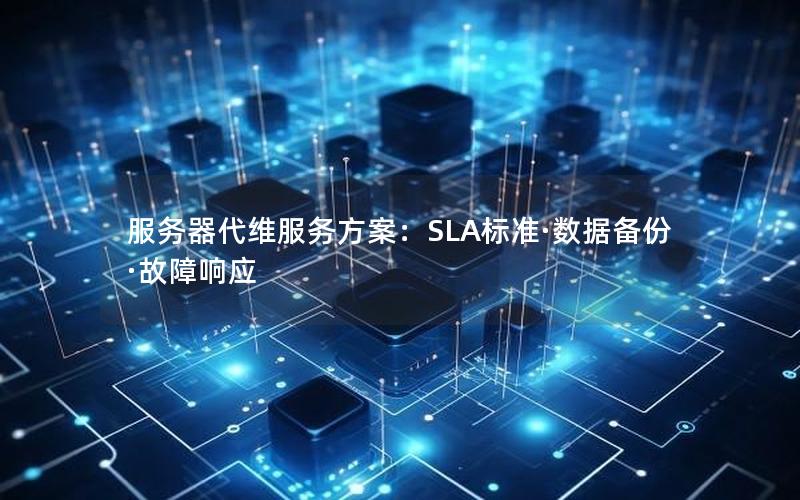 服务器代维服务方案：SLA标准·数据备份·故障响应