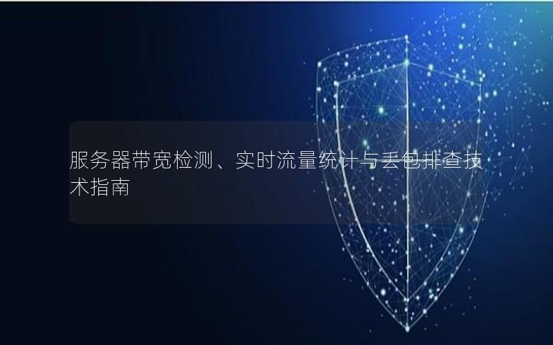 服务器带宽检测、实时流量统计与丢包排查技术指南