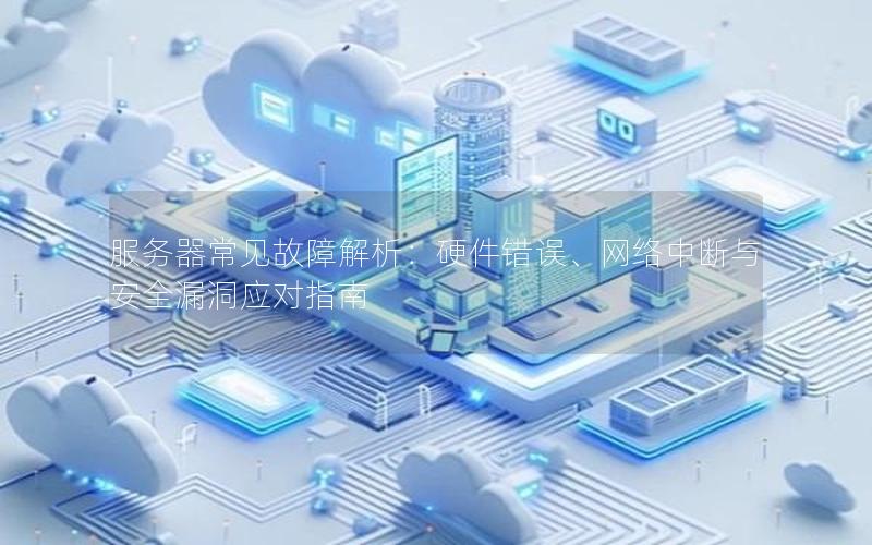 服务器常见故障解析：硬件错误、网络中断与安全漏洞应对指南