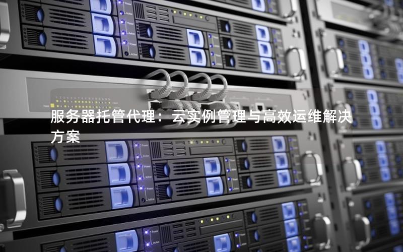 服务器托管代理：云实例管理与高效运维解决方案