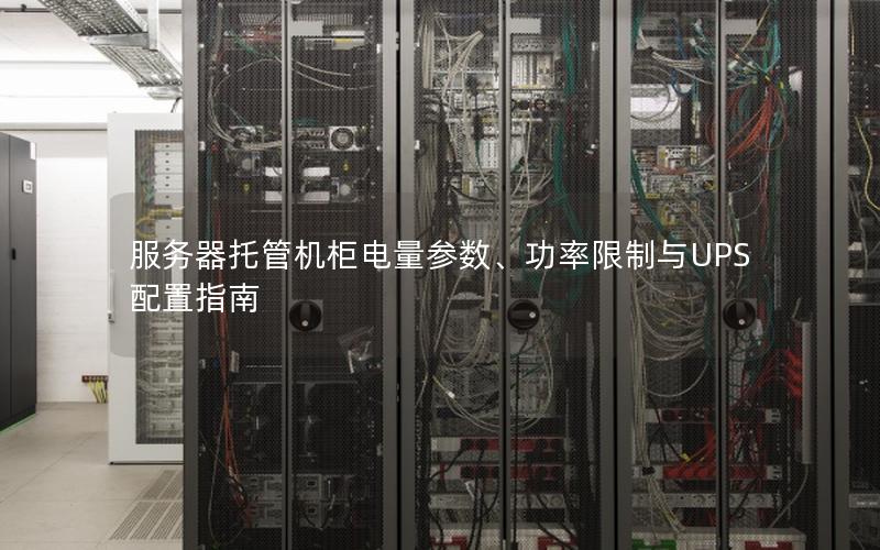 服务器托管机柜电量参数、功率限制与UPS配置指南