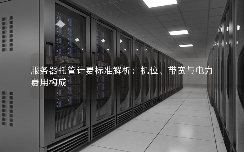 服务器托管计费标准解析：机位、带宽与电力费用构成