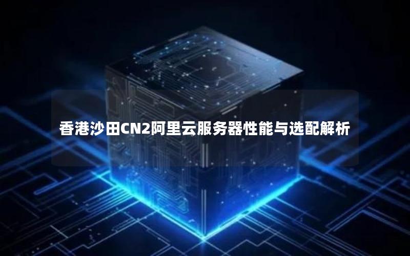 香港沙田CN2阿里云服务器性能与选配解析