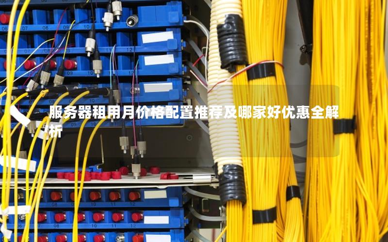 服务器租用月价格配置推荐及哪家好优惠全解析