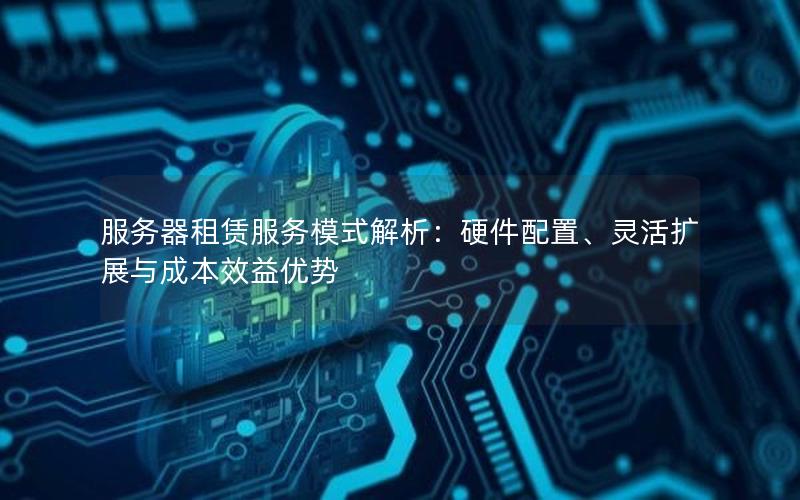 服务器租赁服务模式解析：硬件配置、灵活扩展与成本效益优势