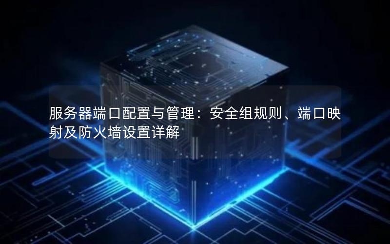 服务器端口配置与管理：安全组规则、端口映射及防火墙设置详解