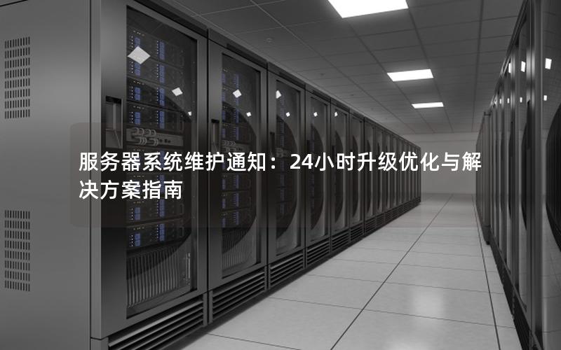 服务器系统维护通知：24小时升级优化与解决方案指南