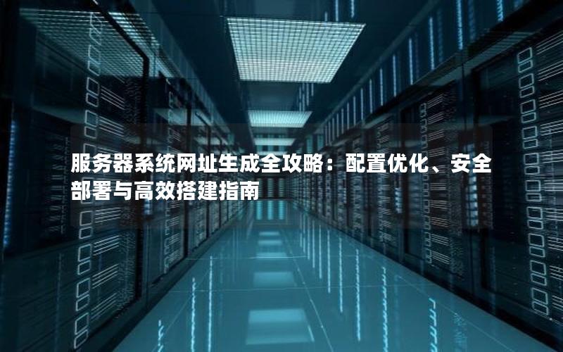 服务器系统网址生成全攻略：配置优化、安全部署与高效搭建指南