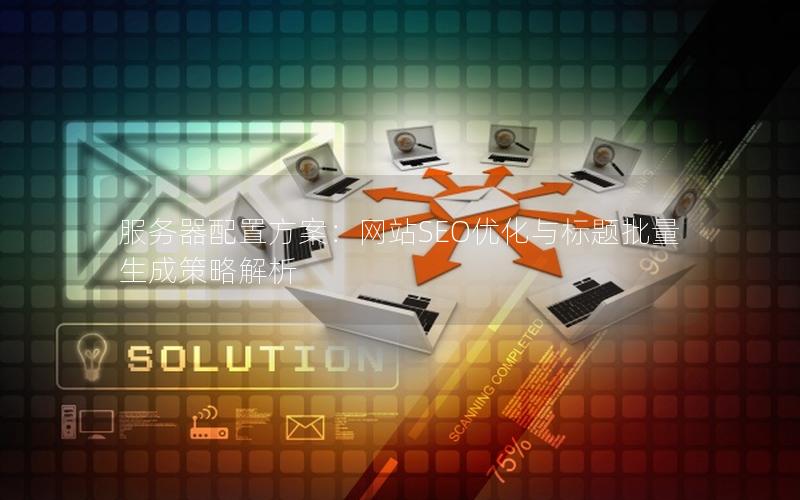 服务器配置方案：网站SEO优化与标题批量生成策略解析