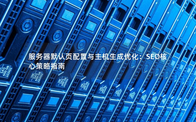 服务器默认页配置与主机生成优化：SEO核心策略指南