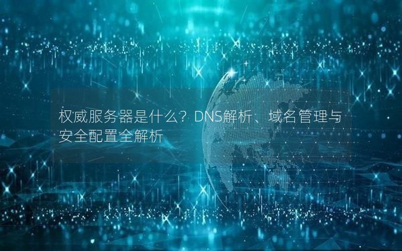 权威服务器是什么？DNS解析、域名管理与安全配置全解析