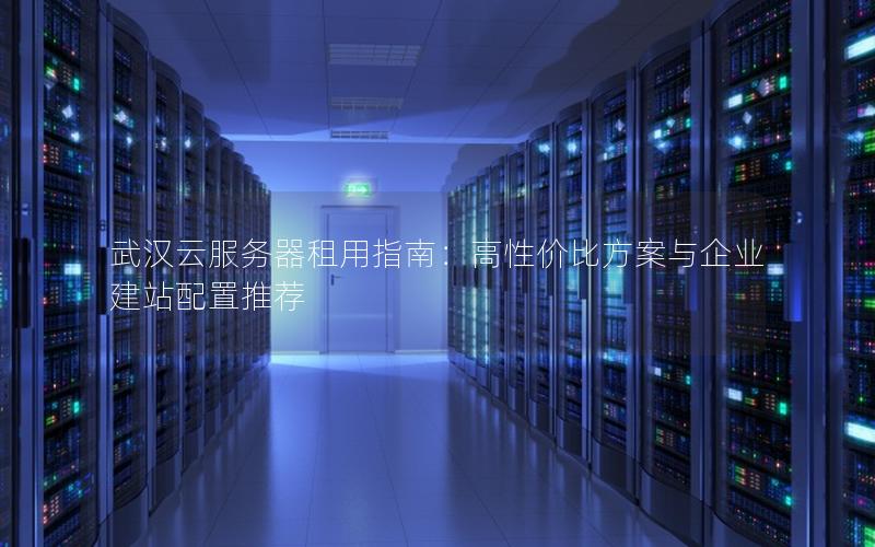 武汉云服务器租用指南：高性价比方案与企业建站配置推荐