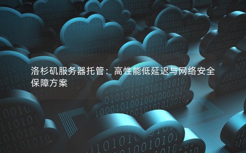 洛杉矶服务器托管：高性能低延迟与网络安全保障方案