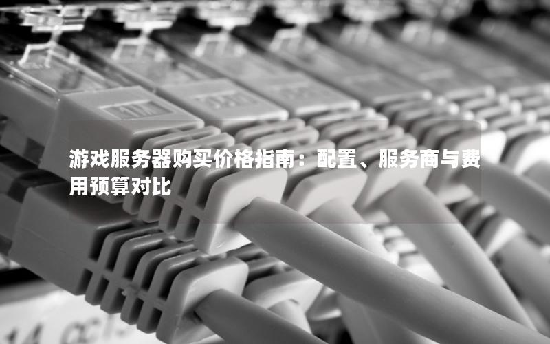 游戏服务器购买价格指南：配置、服务商与费用预算对比