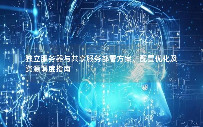 独立服务器与共享服务部署方案、配置优化及资源调度指南