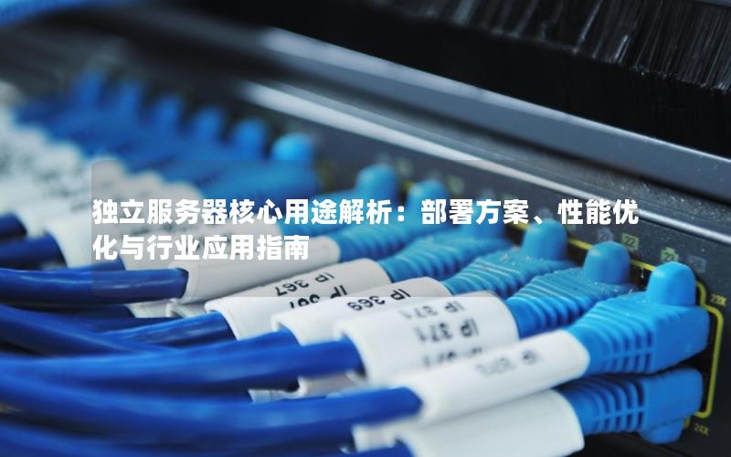 独立服务器核心用途解析：部署方案、性能优化与行业应用指南