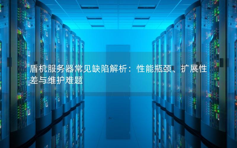 盾机服务器常见缺陷解析：性能瓶颈、扩展性差与维护难题