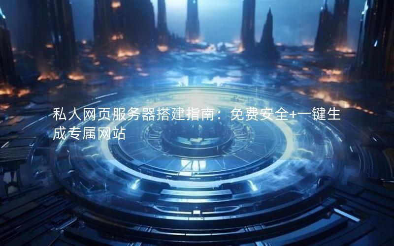 私人网页服务器搭建指南：免费安全+一键生成专属网站