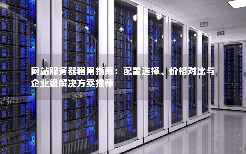 网站服务器租用指南：配置选择、价格对比与企业级解决方案推荐