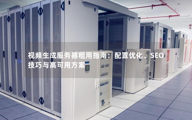 视频生成服务器租用指南：配置优化、SEO技巧与高可用方案