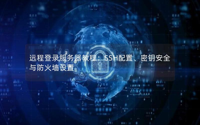 远程登录服务器教程：SSH配置、密钥安全与防火墙设置