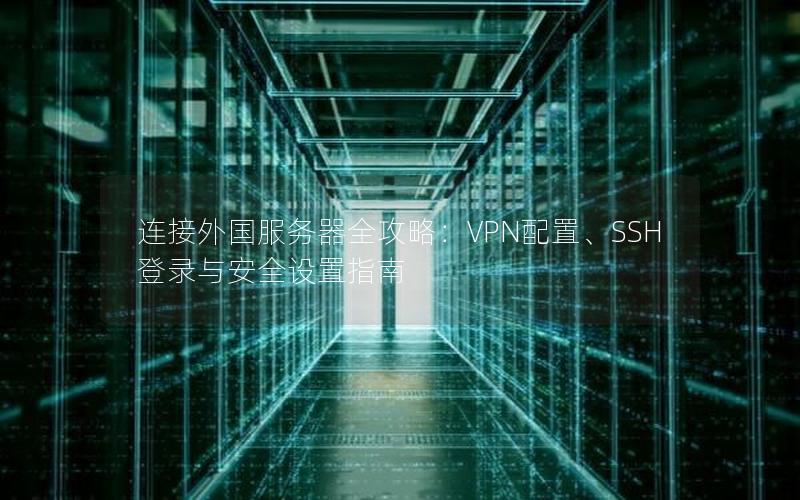 连接外国服务器全攻略：VPN配置、SSH登录与安全设置指南
