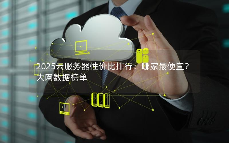 2025云服务器性价比排行：哪家最便宜？大网数据榜单