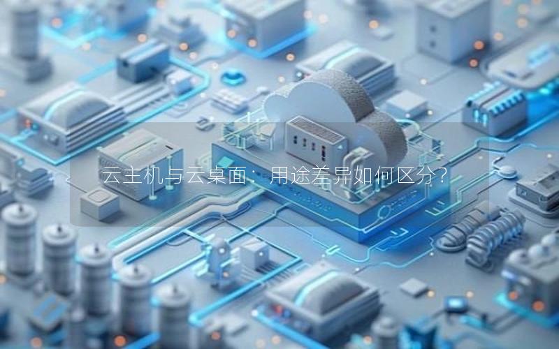 云主机与云桌面：用途差异如何区分？