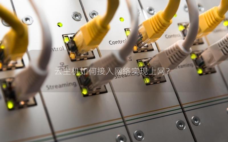 云主机如何接入网络实现上网？