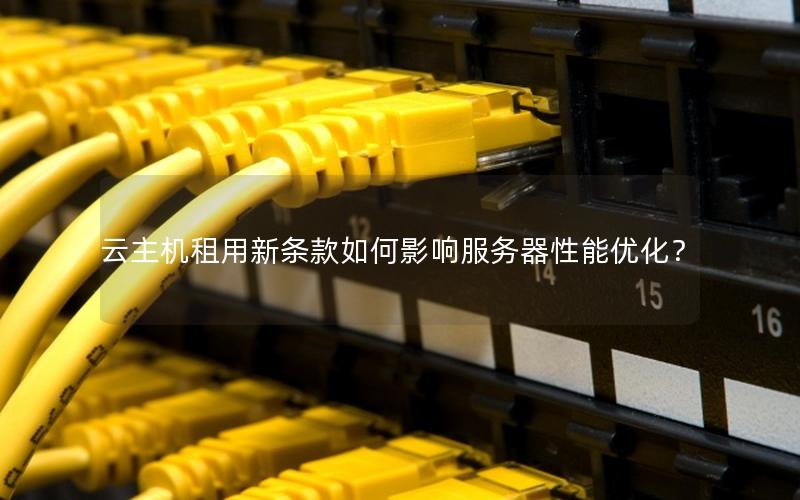 云主机租用新条款如何影响服务器性能优化？