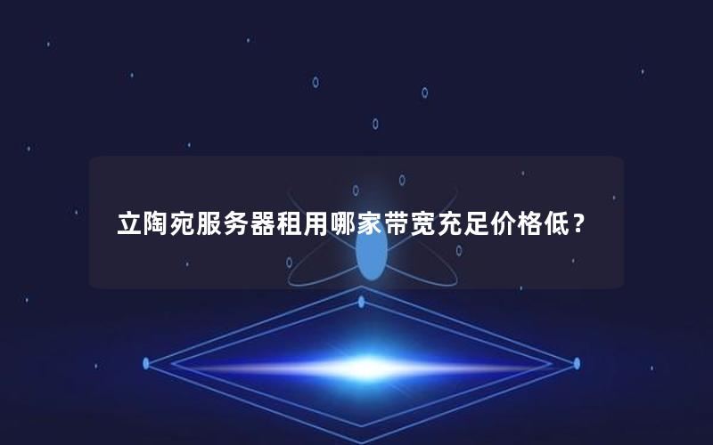 立陶宛服务器租用哪家带宽充足价格低？