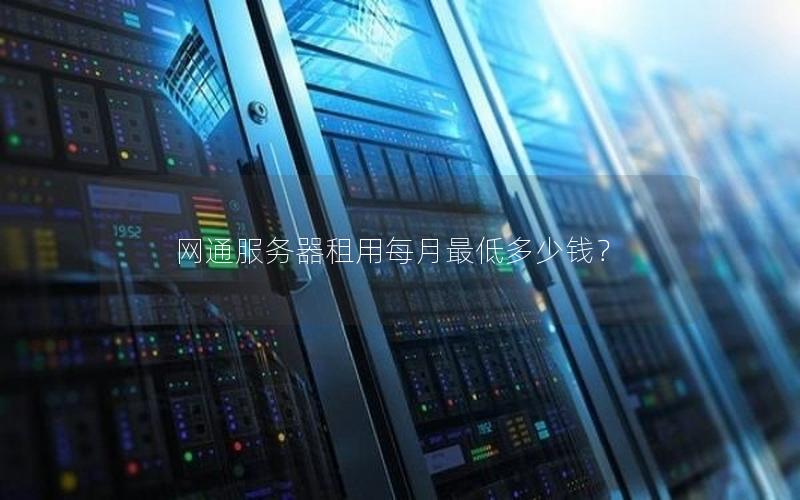 网通服务器租用每月最低多少钱？