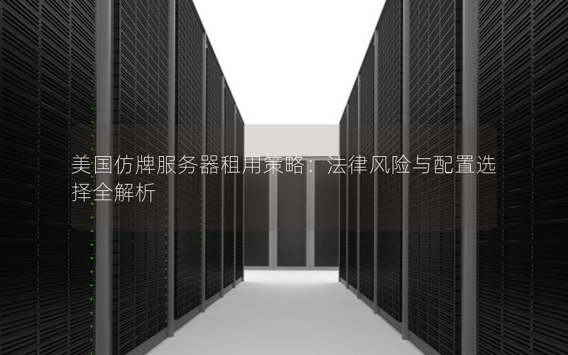 美国仿牌服务器租用策略：法律风险与配置选择全解析