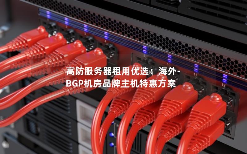 高防服务器租用优选：海外-BGP机房品牌主机特惠方案