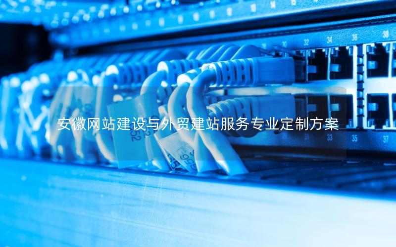 安徽网站建设与外贸建站服务专业定制方案