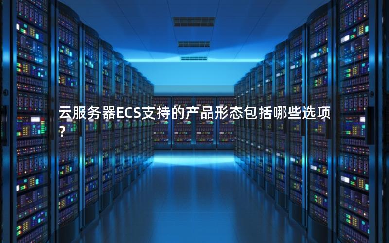 云服务器ECS支持的产品形态包括哪些选项？