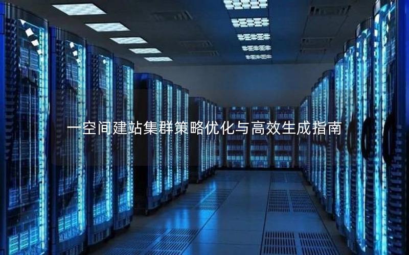 一空间建站集群策略优化与高效生成指南