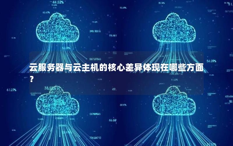 云服务器与云主机的核心差异体现在哪些方面？