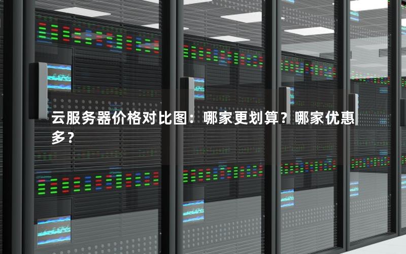 云服务器价格对比图：哪家更划算？哪家优惠多？