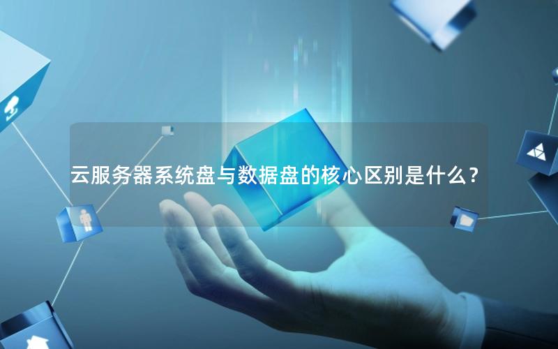 云服务器系统盘与数据盘的核心区别是什么？