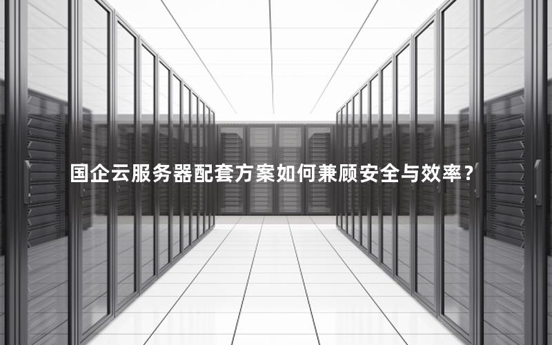 国企云服务器配套方案如何兼顾安全与效率？