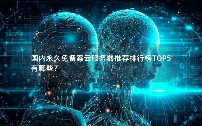 国内永久免备案云服务器推荐排行榜TOP5有哪些？