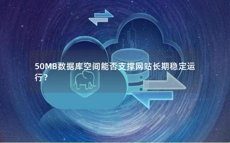 50MB数据库空间能否支撑网站长期稳定运行？