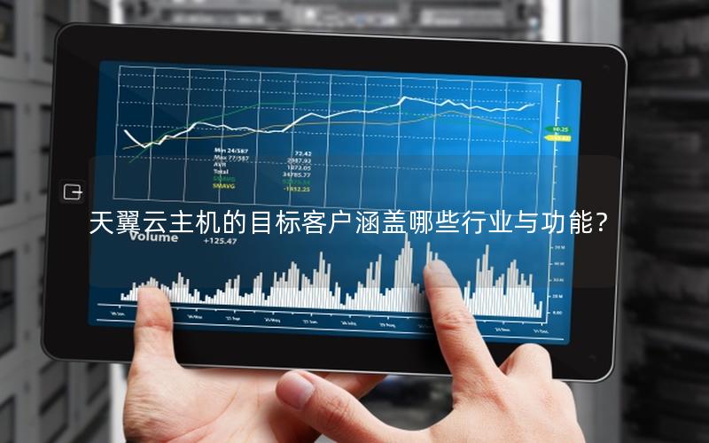 天翼云主机的目标客户涵盖哪些行业与功能？