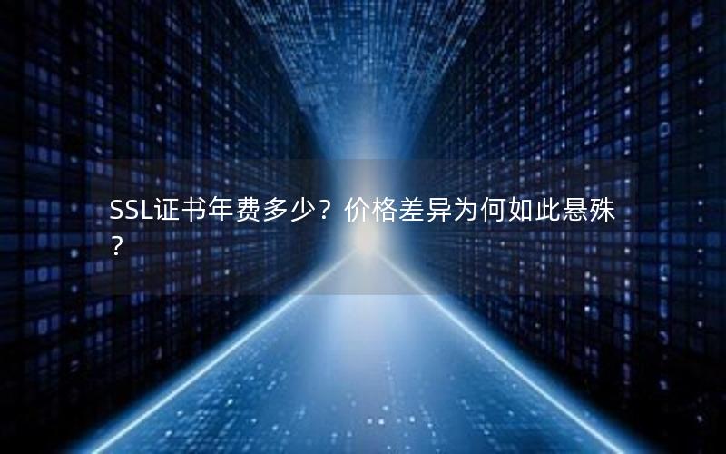 SSL证书年费多少？价格差异为何如此悬殊？