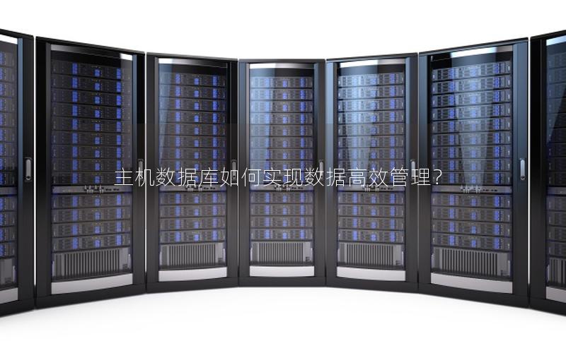 主机数据库如何实现数据高效管理？