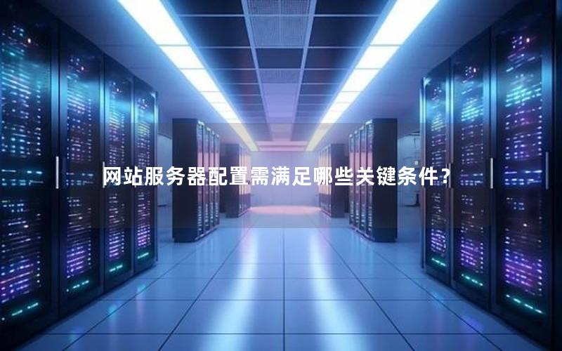 网站服务器配置需满足哪些关键条件？