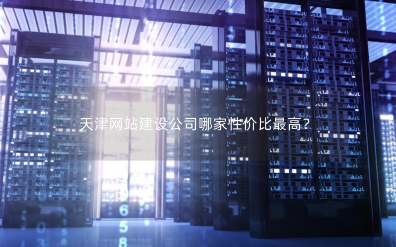 天津网站建设公司哪家性价比最高？