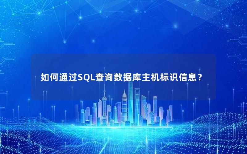 如何通过SQL查询数据库主机标识信息？